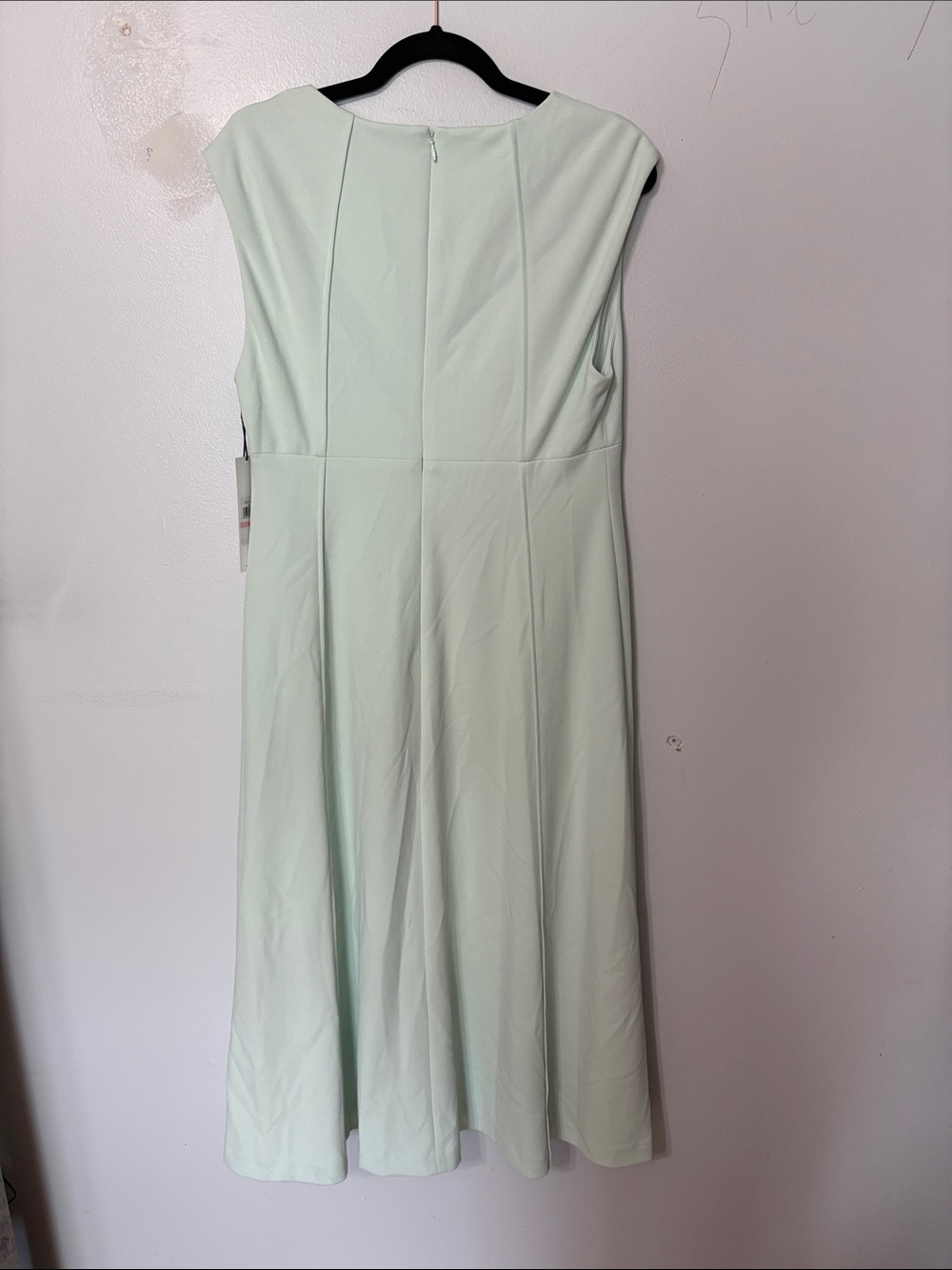 NWT Calvin Klein Mint Green Fit & Flare Midi Dress Size 10 - Picture 6 of 7